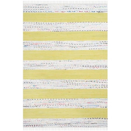 Safavieh Montauk Hand Woven Rectangle Rug- Ivory - Light Green- 5 x 7 ft. MTK720D-57